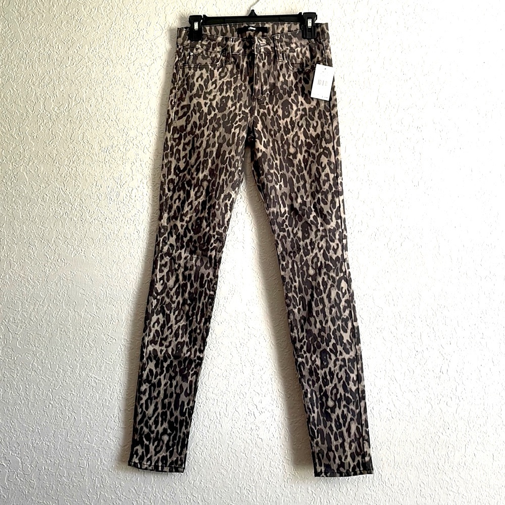Else skinny jeans - leopard print - 27 waist